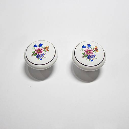 Komponenty - Nábytková úchytka- knopka porcelánová - 17596352_