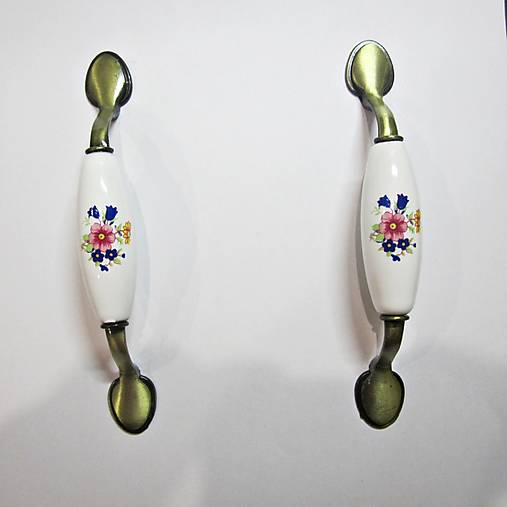 Komponenty - Nábytková úchytka- porcelánová - 17596375_