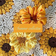 Ozdoby do vlasov - Saténová scrunchie CLASSIC | Summer collection - 17595121_