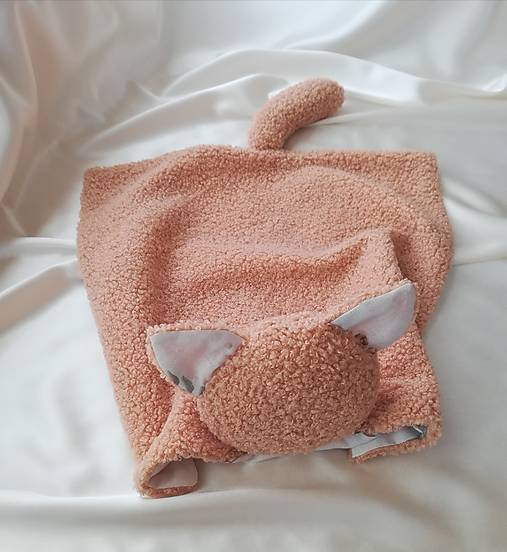 Hračky - Mojkáčik mačička- béžová  - 17596218_