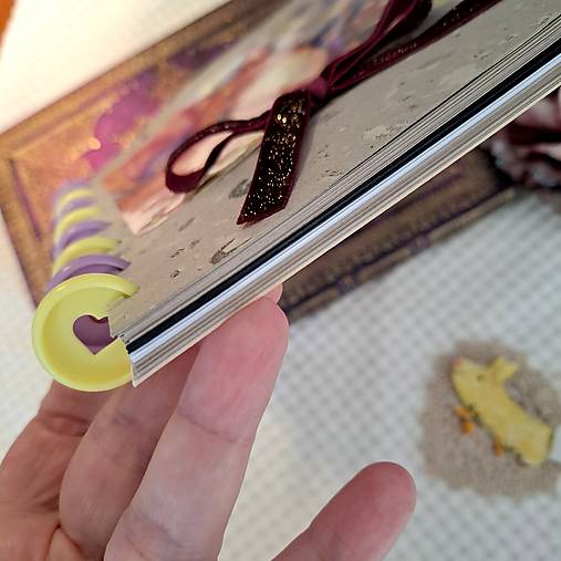 Líštička a Mesiac - handmade skicár s diskovou väzbou