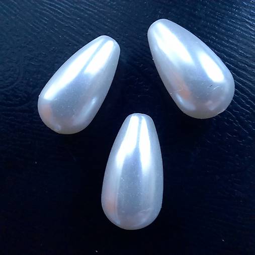 Kvapka plast-1ks (10x20mm-biela mliečna)