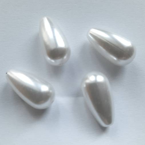 Kvapka plast-1ks (10x20mm-biela mliečna)