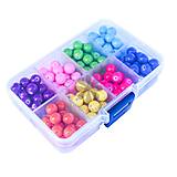  - (0889) Krabička so sklenenými perličkami, 10.5 x 6.9 cm - 1 ks - 17596980_