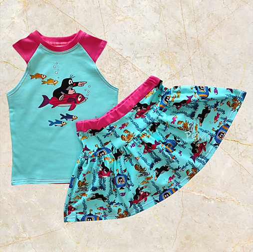 Detské oblečenie - suknička s krtkom - 17597338_