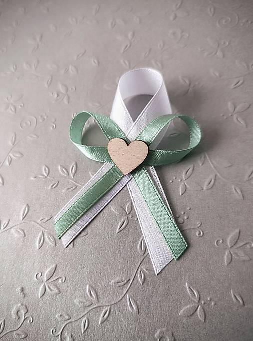 Svadobné pierka - svadobné pierko sage green - 17596753_