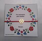 Náramky - Náramok pre pani učiteľku (Pre výnimočnú pani učiteľku) - 17596477_