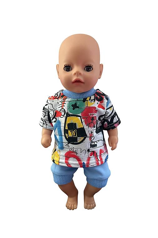 Hračky - Letný set pre bábiku BABY BORN - 36 cm, vzory - 17596655_