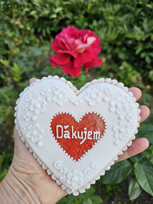 Dekorácie - Srdiečko pre učiteľku - 17597261_