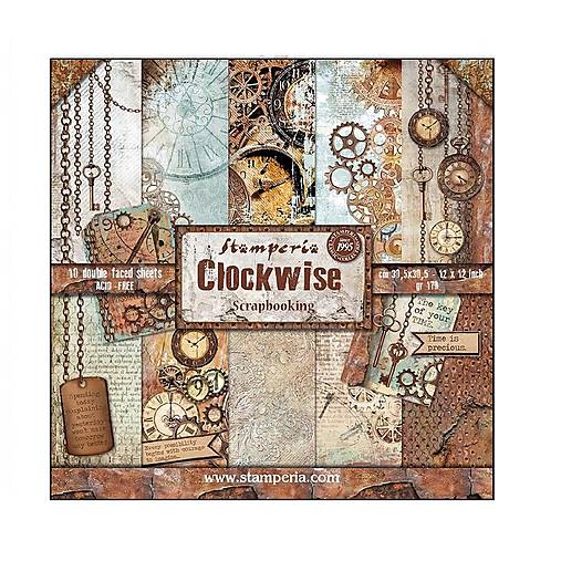 Papier - Stamperia Scrapbook papier Clockwise 12 x 12 - 17598759_