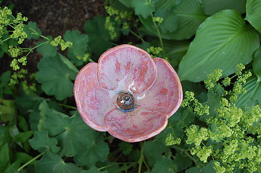 Dekorácie - Keramický zápich - kvet 2. - 17598343_