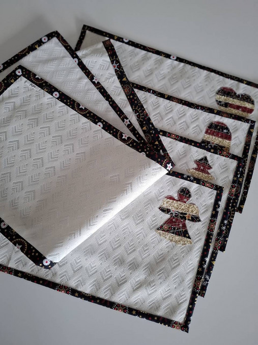 Úžitkový textil - Vianočné prestieranie so štólou - 17600315_