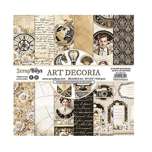 Papier - Scrapboys scrapbook papier 12x12 Art Decoria - 17601954_