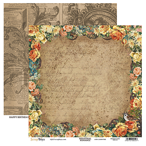 Papier - Obojstranný scrapbook papier INRO 02 - 17602090_