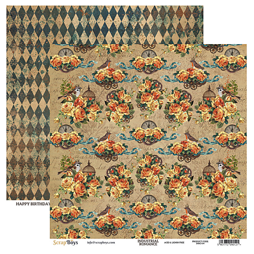 Papier - Obojstranný scrapbook papier INRO 04 - 17602092_