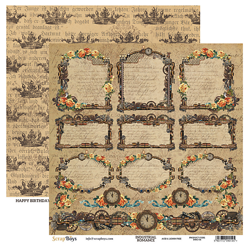 Papier - Obojstranný scrapbook papier INRO 06 - 17602108_