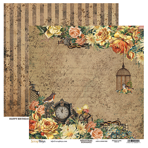 Papier - Obojstranný scrapbook papier INRO 01 - 17602115_
