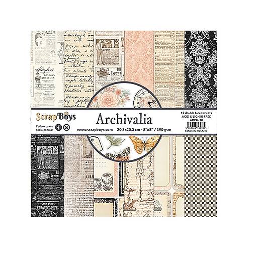 Papier - Scrapboys scrapbook papier 8x8 Archivalia - 17603211_