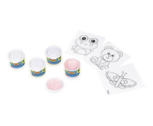 - 50% JOVI prstové farby, pastelové, 4x35 ml + 20 šablón, pôvod. cena 13,50€