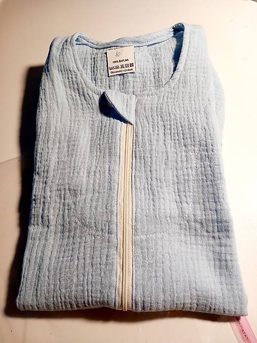 Detský textil - letný vak s nôžkami -  modrý - 17604351_