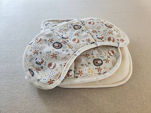 Detský textil - VLNIENKA Podložka do autosedačky Britax Römer Kidfix i-size  100% Merino TOP SUPER WASH Natural Zoo safari - 17605361_