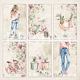 Papier - Scrapbook papier Girly 8x8 - 17607466_