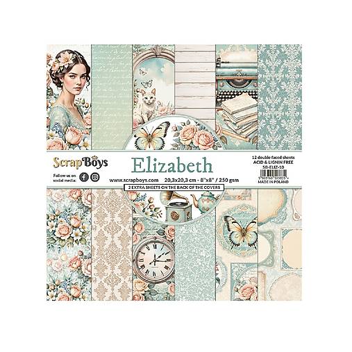 Papier - Scrapboys scrapbook papier 8x8 Elizabeth - 17606697_