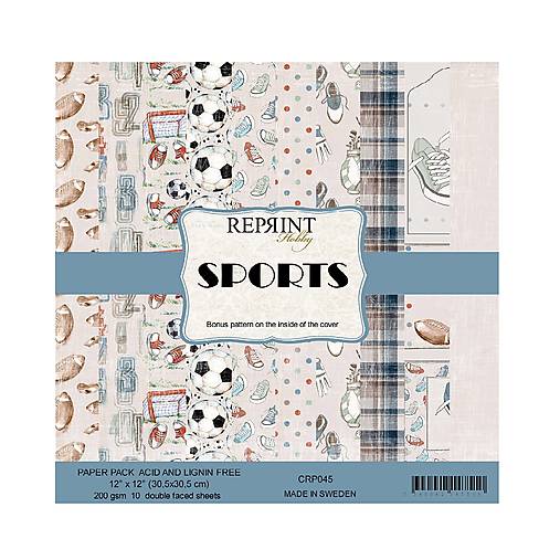 Papier - Scrapbook papier Sports 12x12 - 17606849_