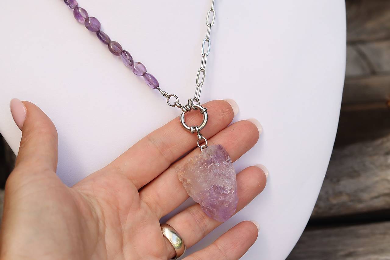 Náhrdelník ametyst