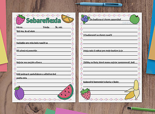 Hračky - Sebareflexia (formatívne hodnotenie) - ovocie - 17606371_