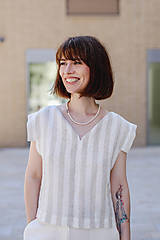 Náhrdelníky - minimalistický shell perlový náhrdelník - spojenie - 17608608_