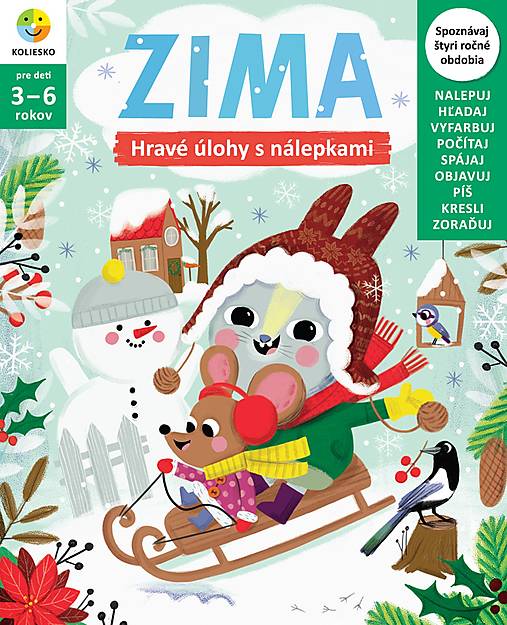 Hravé úlohy Koliesko - Spoznávaj ročné obdobia