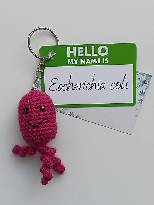 Kľúčenky - Kľúčenka baktéria Escherichia coli - 17608749_