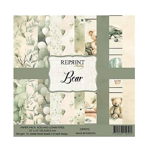 Papier - Scrapbook papier Bear 12x12 - 17609892_