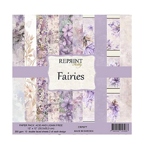Papier - Scrapbook papier Fairies 12x12 - 17610470_