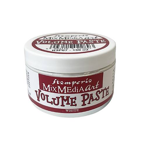 Farby-laky - Stamperia Volume Paste biela - 17610545_