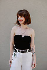 Pánske šperky - pánsky (unisex) perlový náhrdelník - 17609579_