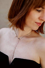 Pánske šperky - pánsky (unisex) perlový náhrdelník - 17609582_