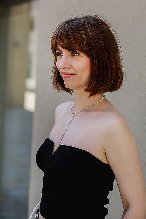 pánsky (unisex) perlový náhrdelník