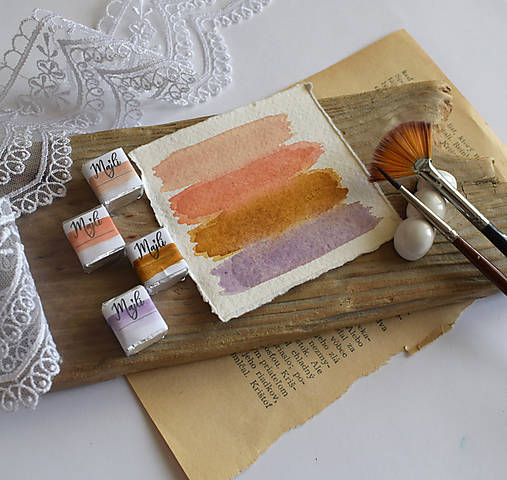 Farby-laky - Set akvarelových farieb - 17609716_