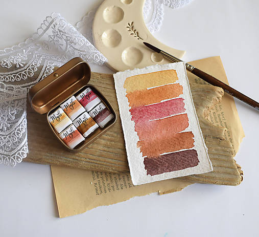 Farby-laky - Set akvarelových farieb  - 17609738_