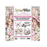 Papier - Scrapboys scrapbook papier Pop Up 6x6 Sweet Peonies - 17610987_