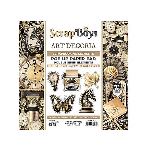 Papier - Scrapboys scrapbook papier 6x6 Art Decoria Pop Up - 17610911_