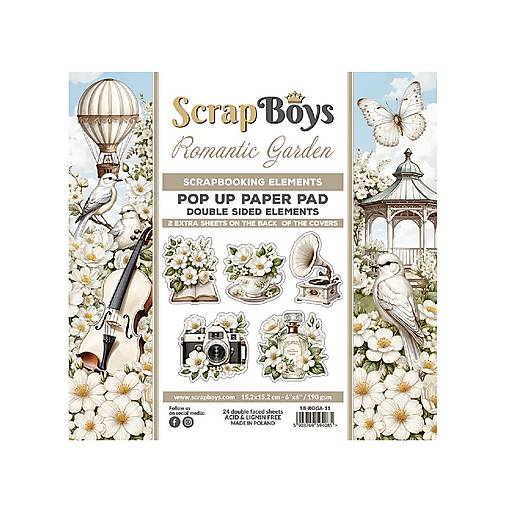 Papier - Scrapboys scrapbook papier Pop Up 6x6 Romantic Garden - 17610955_