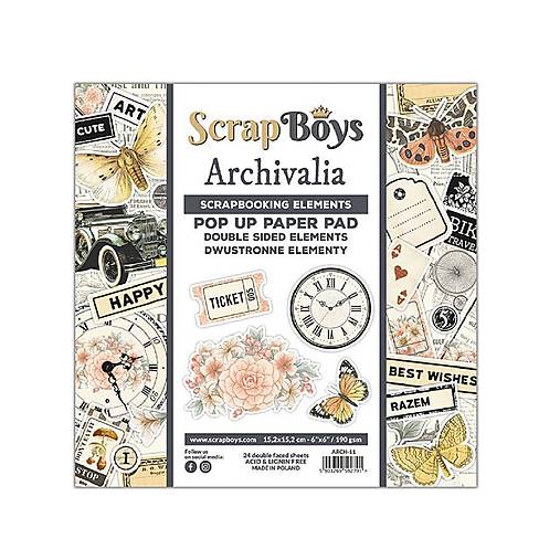 Papier - Scrapboys Pop Up papier 6x6 Archivalia - 17610971_