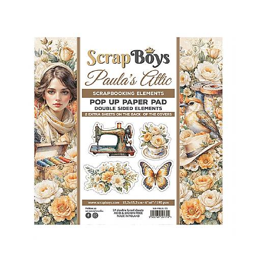 Papier - Scrapboys scrapbook papier Pop Up 6x6 Paula's Attic - 17611485_