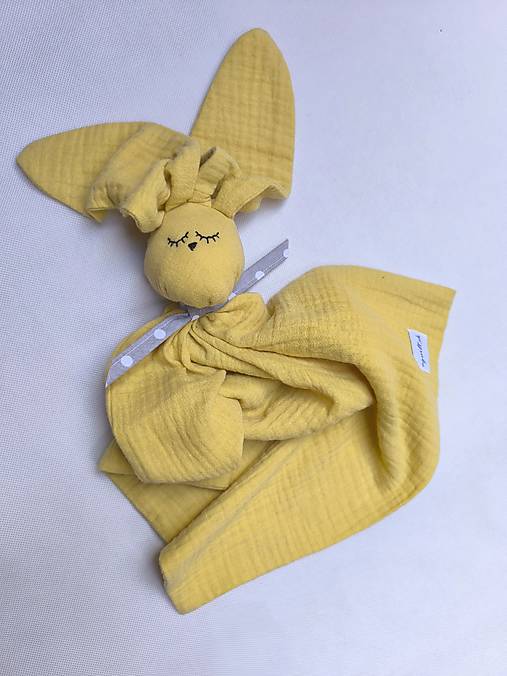 Hračky - Mojkáčik Nr.812  Zajko (Žltá) - 17610818_