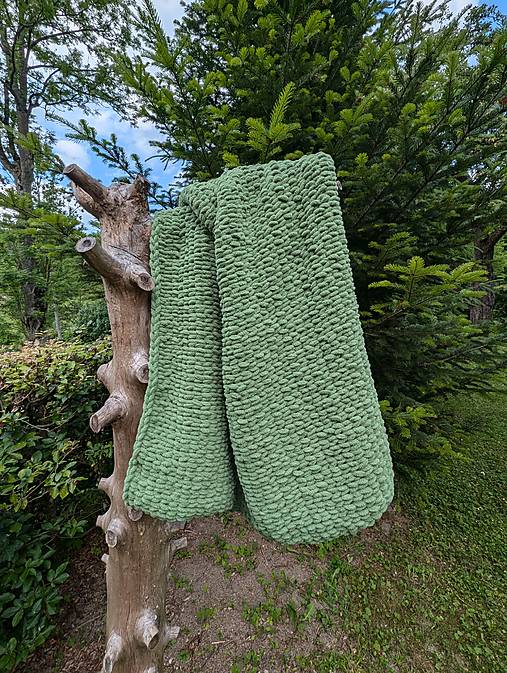 Detský textil - Zelená deka - 17611334_