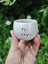 Nádoby - šálka Tu káva 80 ml - 17611635_