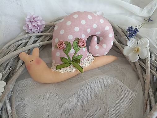 Dekorácie - Slimák - 17610588_